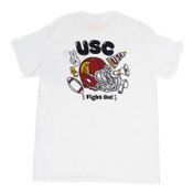 USC Trojans Unisex White Balloon Letters Spirit Items T-Shirt